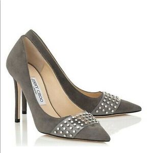 Jimmy Choo Gray Hazel 100 pumps